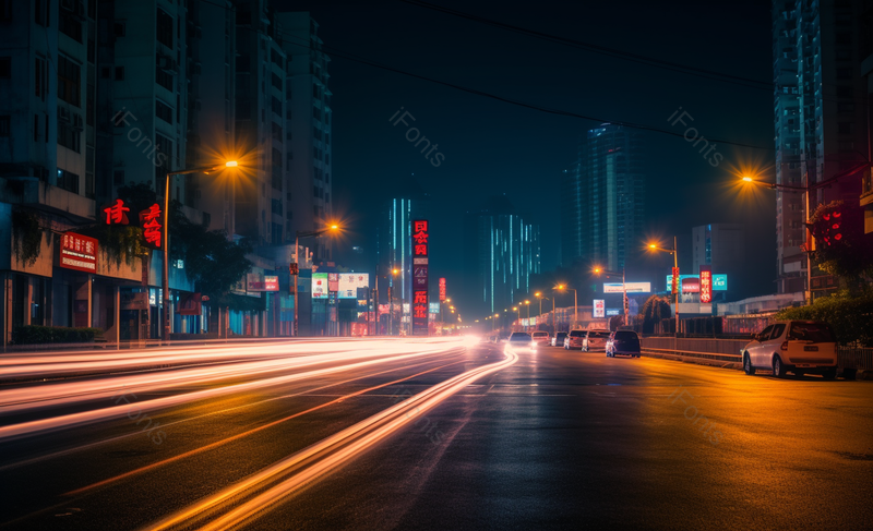 城市车流夜景灯光风光,高清,摄影图,摄影图片,图片大全,摄影图免费下载